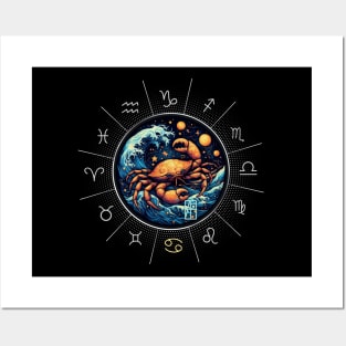 ZODIAC Cancer - Astrological CANCER - CANCER - ZODIAC sign - Van Gogh style - 14 Posters and Art